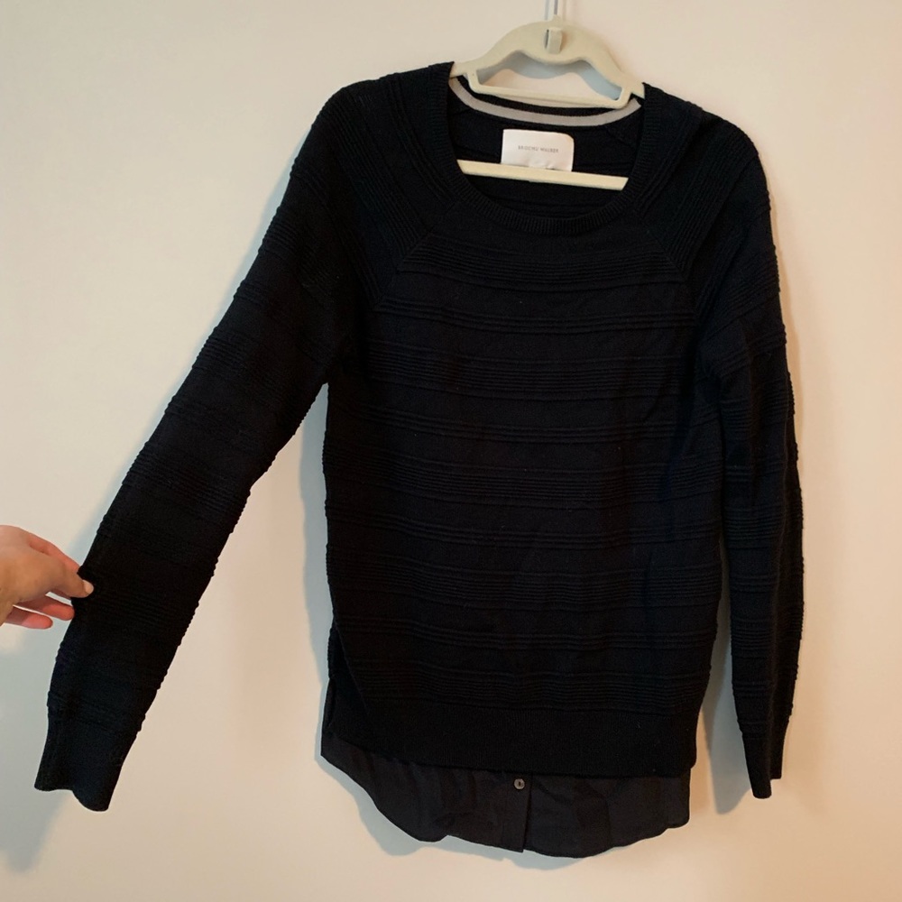 black sweater